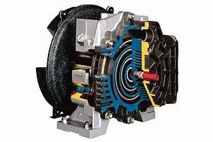 Internal element of a rotary scroll air compressor